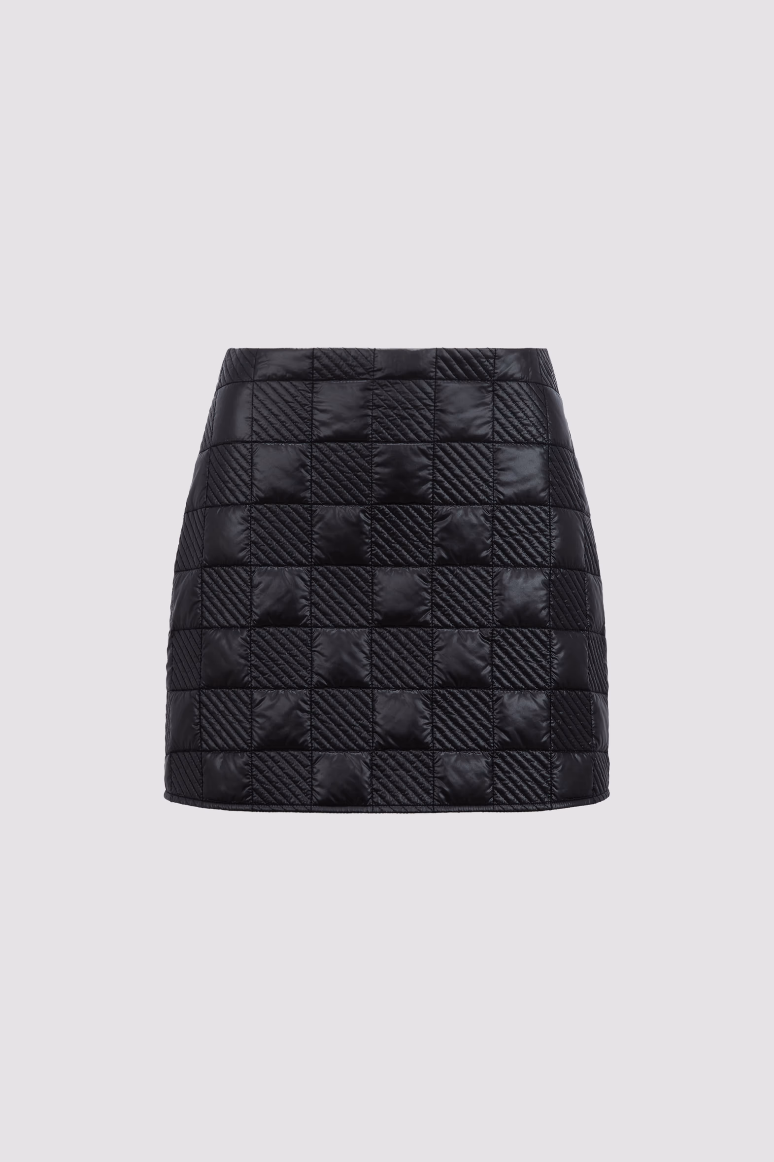 Minifalda acolchada a cuadros Mujer Negro Moncler 2